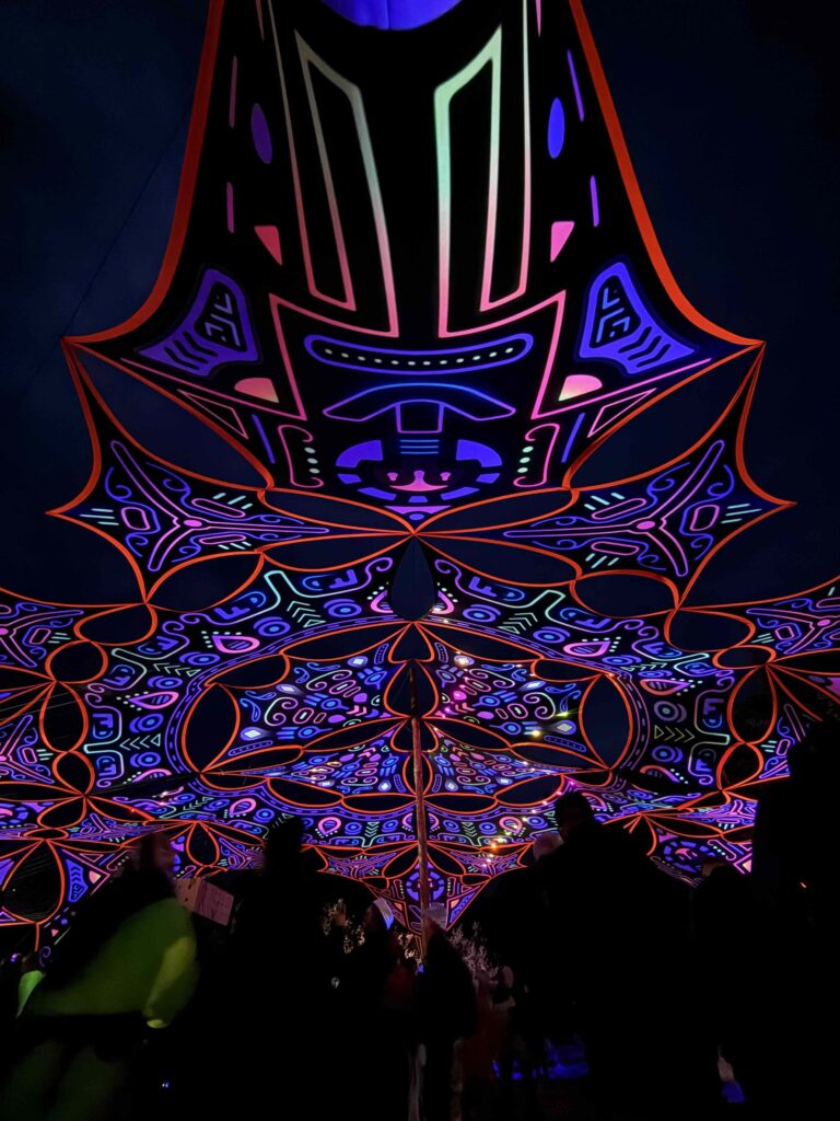 Psytrance festival deco